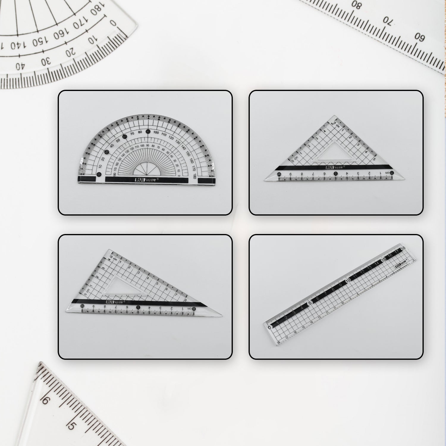 7917 4 Pcs/1 Set Geometry Ruler Straight Ruler Math Ruler Set School Rulers Kid Rulers Student Rulers 4 Piece Set Triangular Ruler Plastic Ruler Student Wave Clear Measuring Tools DeoDap 7917 4 Pcs/1 Set Geometry Ruler Straight Ruler Math Ruler Set School Rulers Kid Rulers Student Rulers 4 Piece Set Triangular Ruler Plastic Ruler Student Wave Clear Measuring Tools DeoDap
